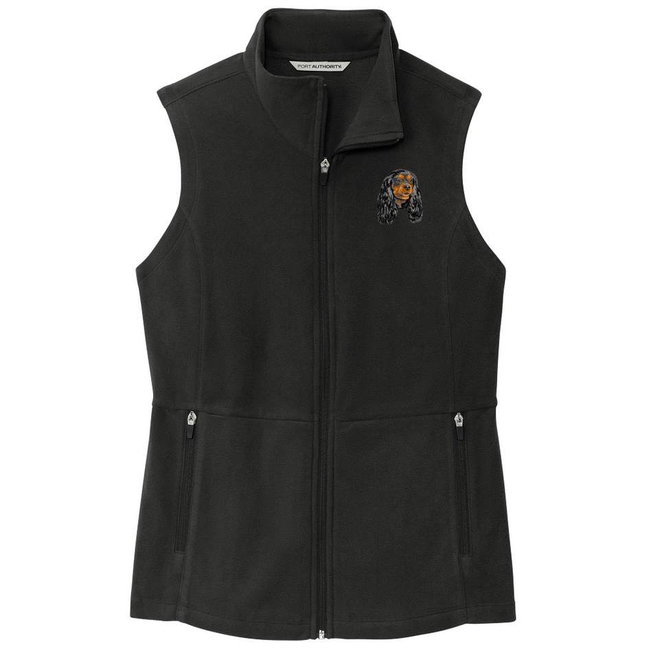 Cavalier King Charles Spaniel Embroidered Women's Fleece Vest