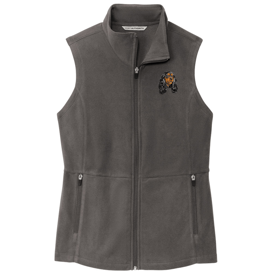 Cavalier King Charles Spaniel Embroidered Women's Fleece Vest