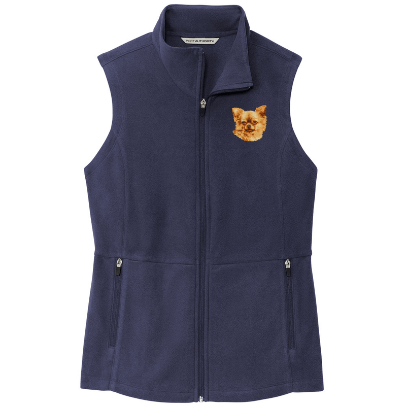 Chihuahua Embroidered Women's Fleece Vest