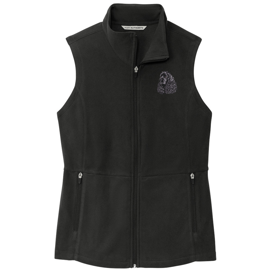 Cocker Spaniel Embroidered Women's Fleece Vest