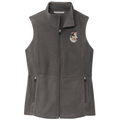 Collie Embroidered Women's Fleece Vest