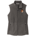 Collie Embroidered Women's Fleece Vest
