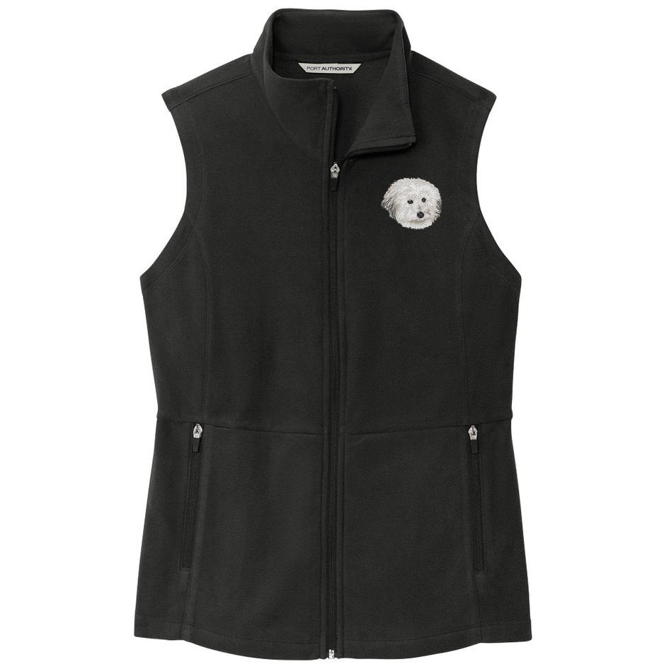 Coton de Tulear Embroidered Women's Fleece Vest