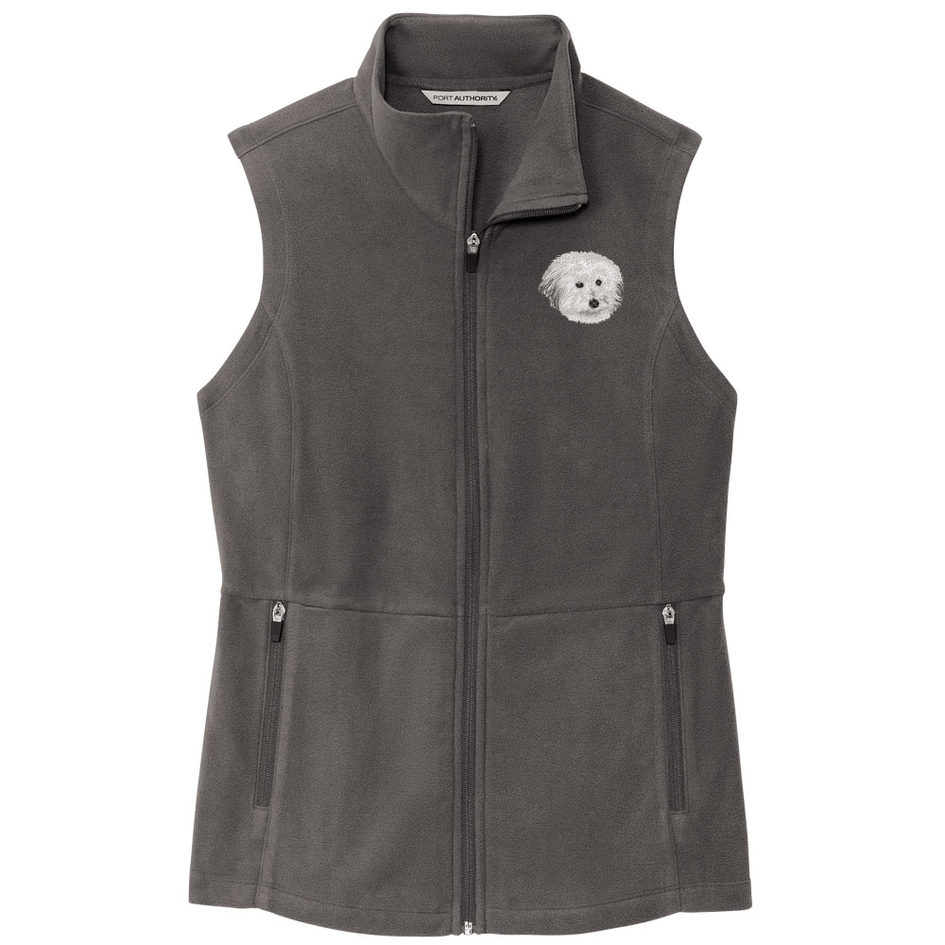 Coton de Tulear Embroidered Women's Fleece Vest