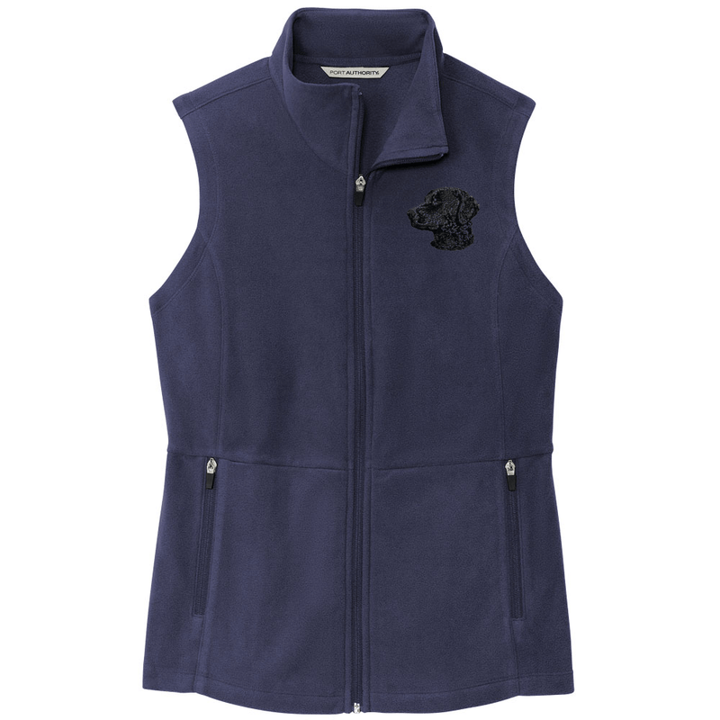 Curly-Coated Retriever Embroidered Women's Fleece Vest