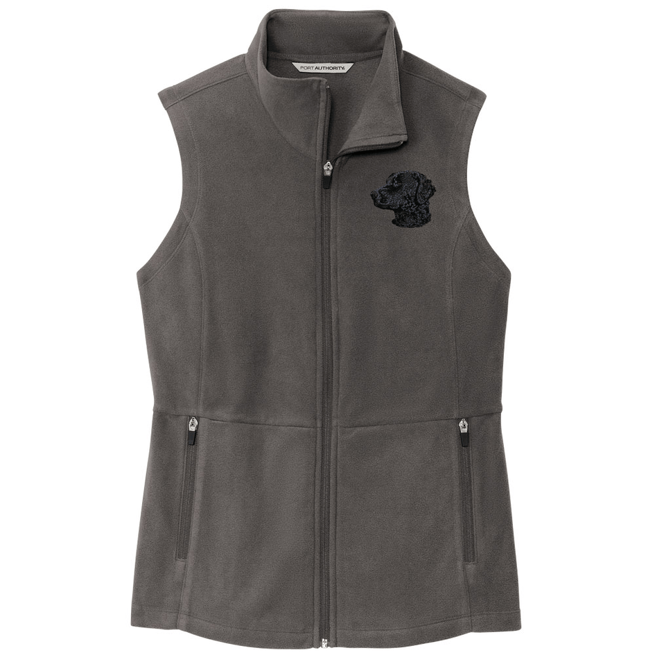 Curly-Coated Retriever Embroidered Women's Fleece Vest