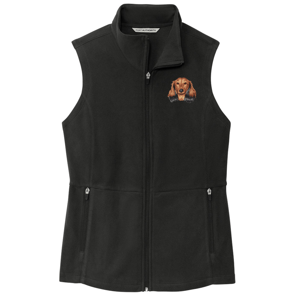Dachshund Embroidered Women's Fleece Vest