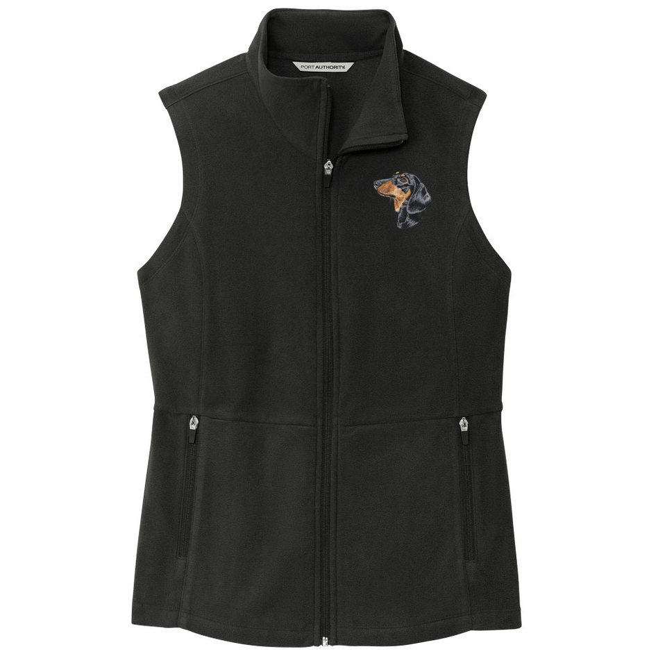 Dachshund Embroidered Women's Fleece Vest