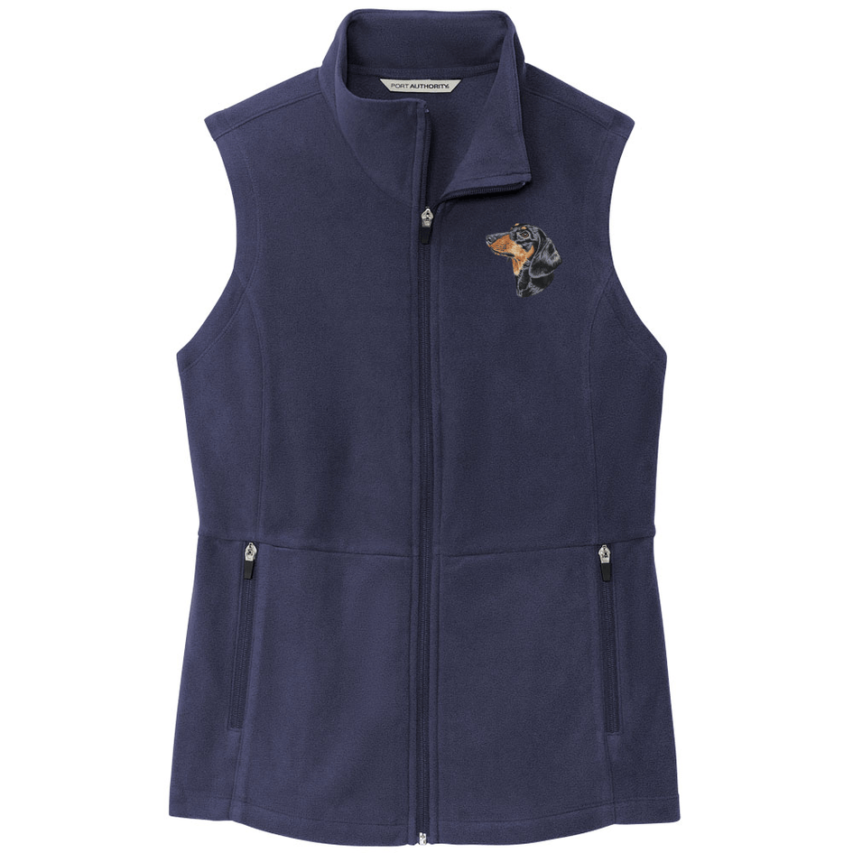 Dachshund Embroidered Women's Fleece Vest