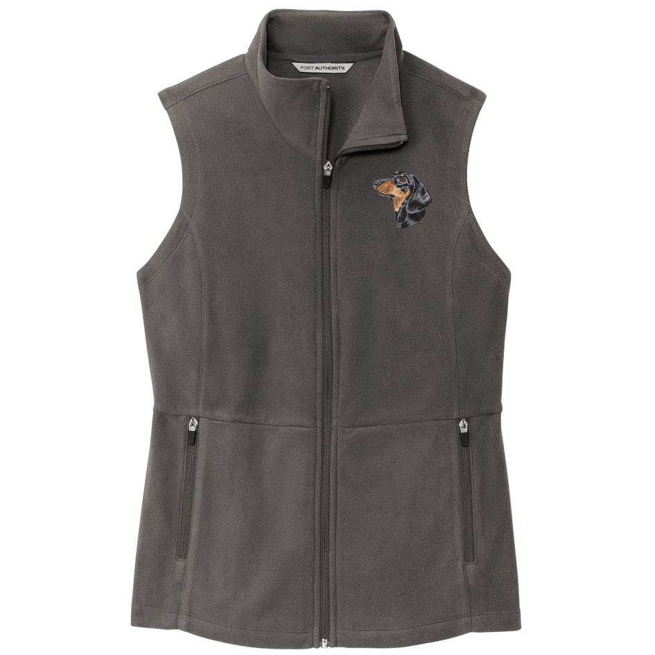 Dachshund Embroidered Women's Fleece Vest
