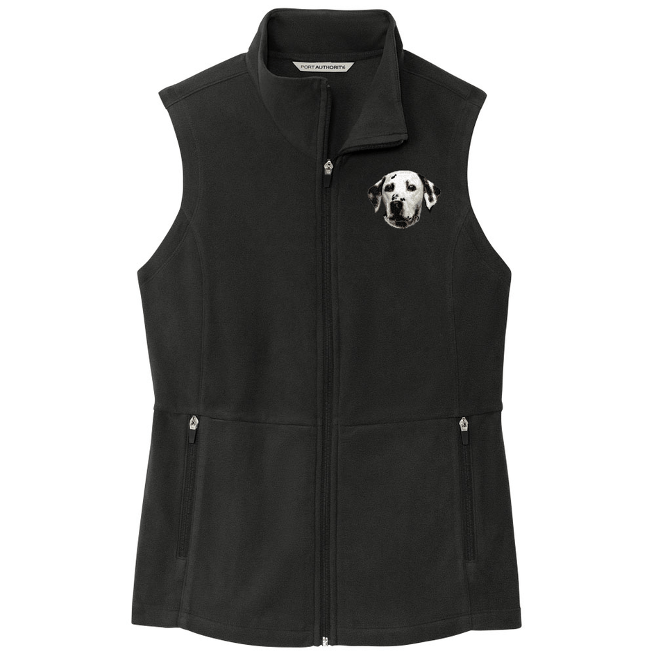 Dalmatian Embroidered Women's Fleece Vest