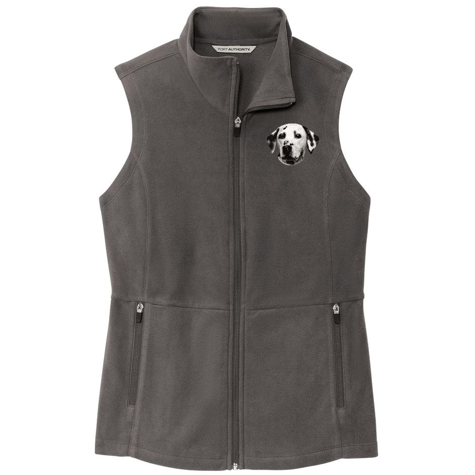 Dalmatian Embroidered Women's Fleece Vest
