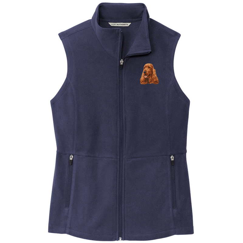 English Cocker Spaniel Embroidered Women's Fleece Vest