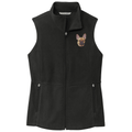 French Bulldog Embroidered Women's Fleece Vest