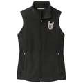 French Bulldog Embroidered Women's Fleece Vest