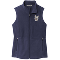 French Bulldog Embroidered Women's Fleece Vest