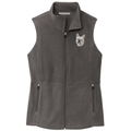 French Bulldog Embroidered Women's Fleece Vest