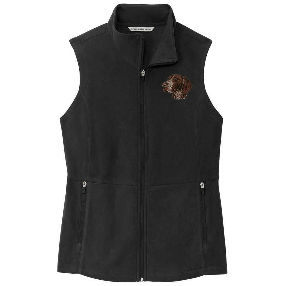 German Shorthaired Pointer Embroidered Women's Fleece Vest