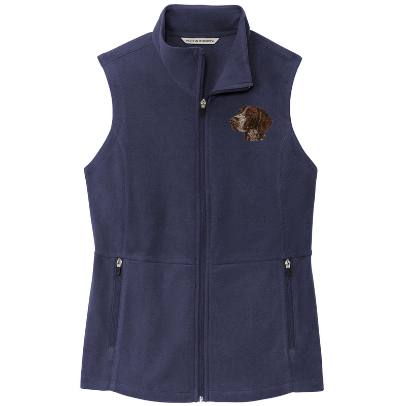 German Shorthaired Pointer Embroidered Women's Fleece Vest