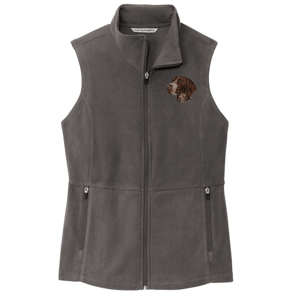 German Shorthaired Pointer Embroidered Women's Fleece Vest