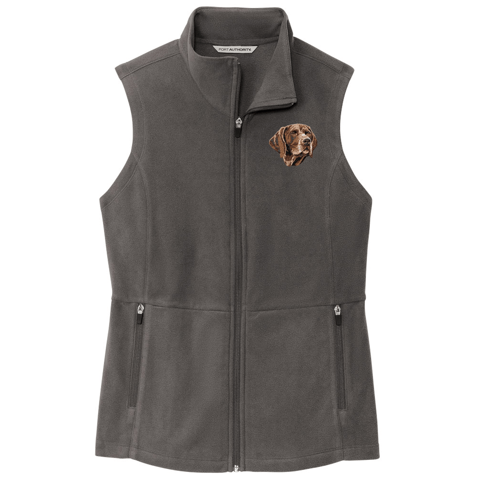 German Wirehaired Pointer Embroidered Women's Fleece Vest