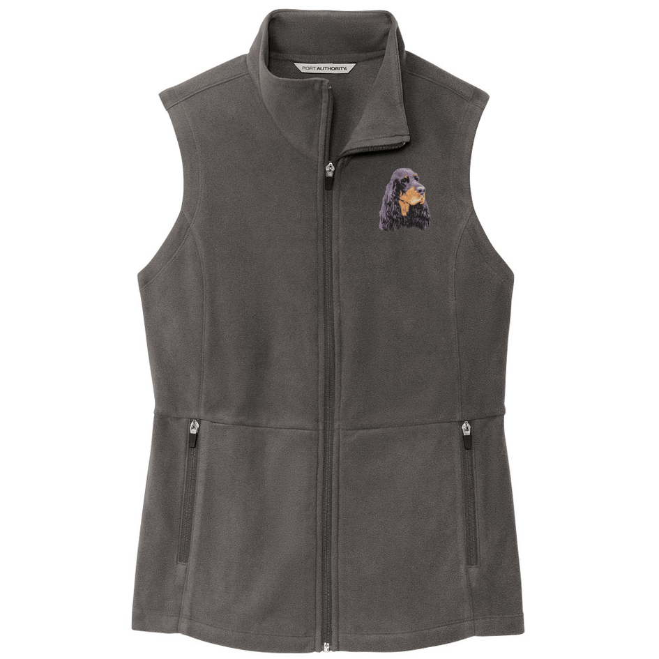 Gordon Setter Embroidered Women's Fleece Vest