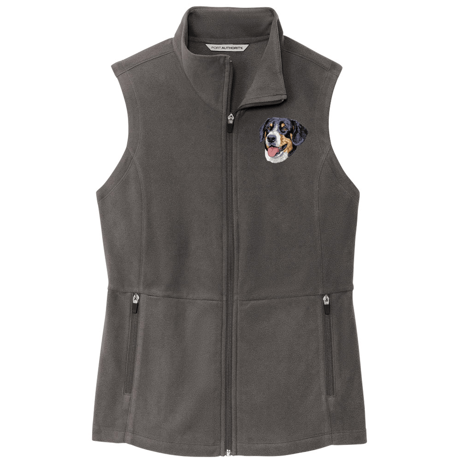 Greater Swiss Mountain Dog Embroidered Women's Fleece Vest