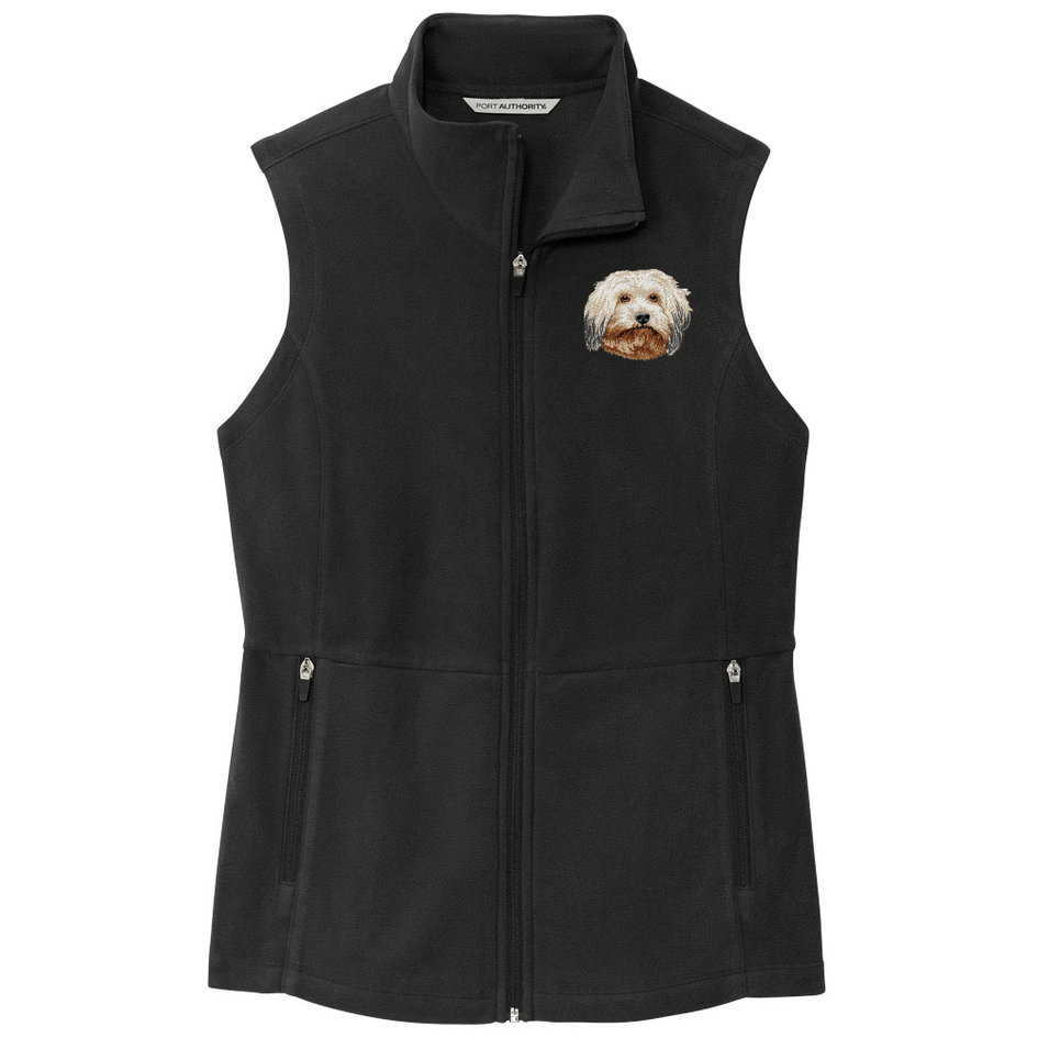 Havanese Embroidered Women's Fleece Vest