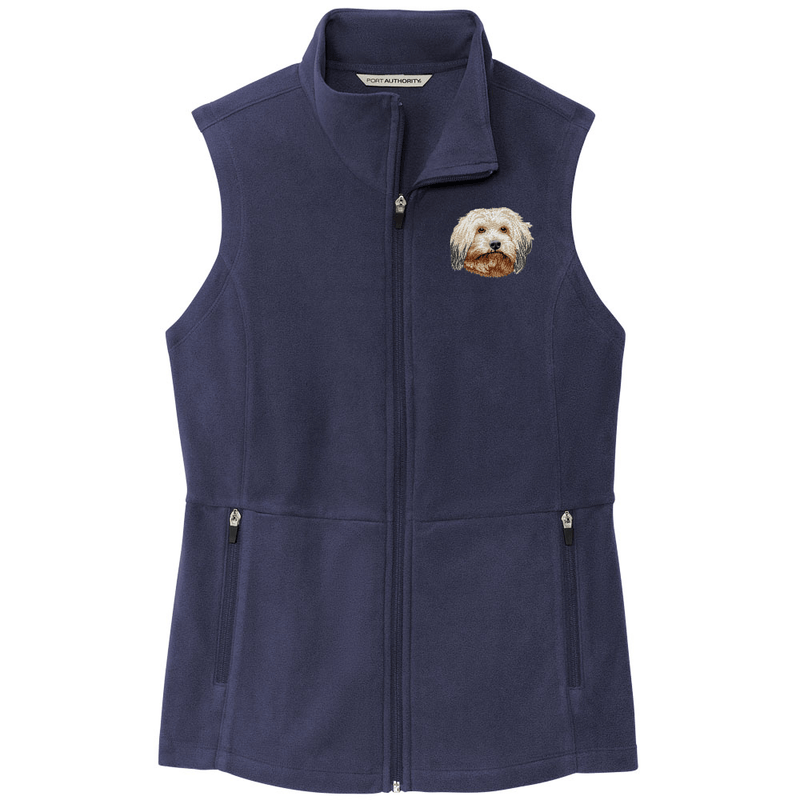 Havanese Embroidered Women's Fleece Vest