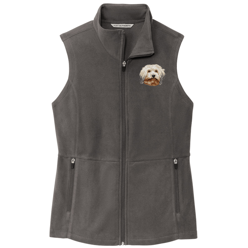 Havanese Embroidered Women's Fleece Vest