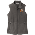 Irish Red & White Setter Embroidered Women's Fleece Vest