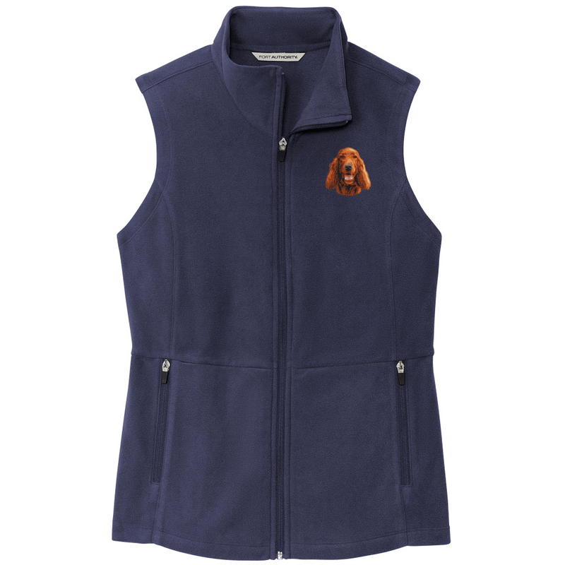 Irish Setter Embroidered Women's Fleece Vest