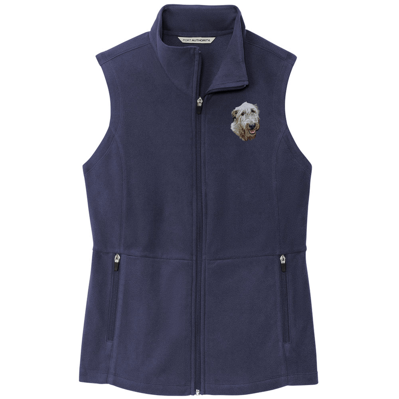 Irish Wolfhound Embroidered Women's Fleece Vest