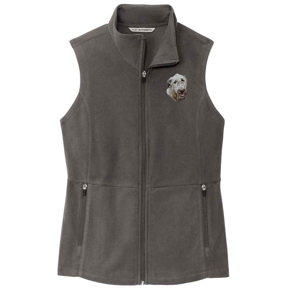 Irish Wolfhound Embroidered Women's Fleece Vest