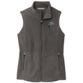 Kerry Blue Terrier Embroidered Women's Fleece Vest