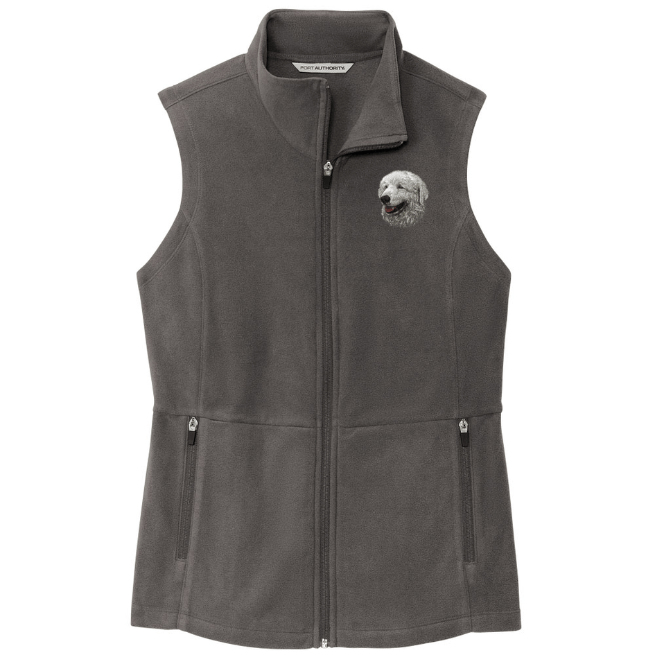 Kuvasz Embroidered Women's Fleece Vest