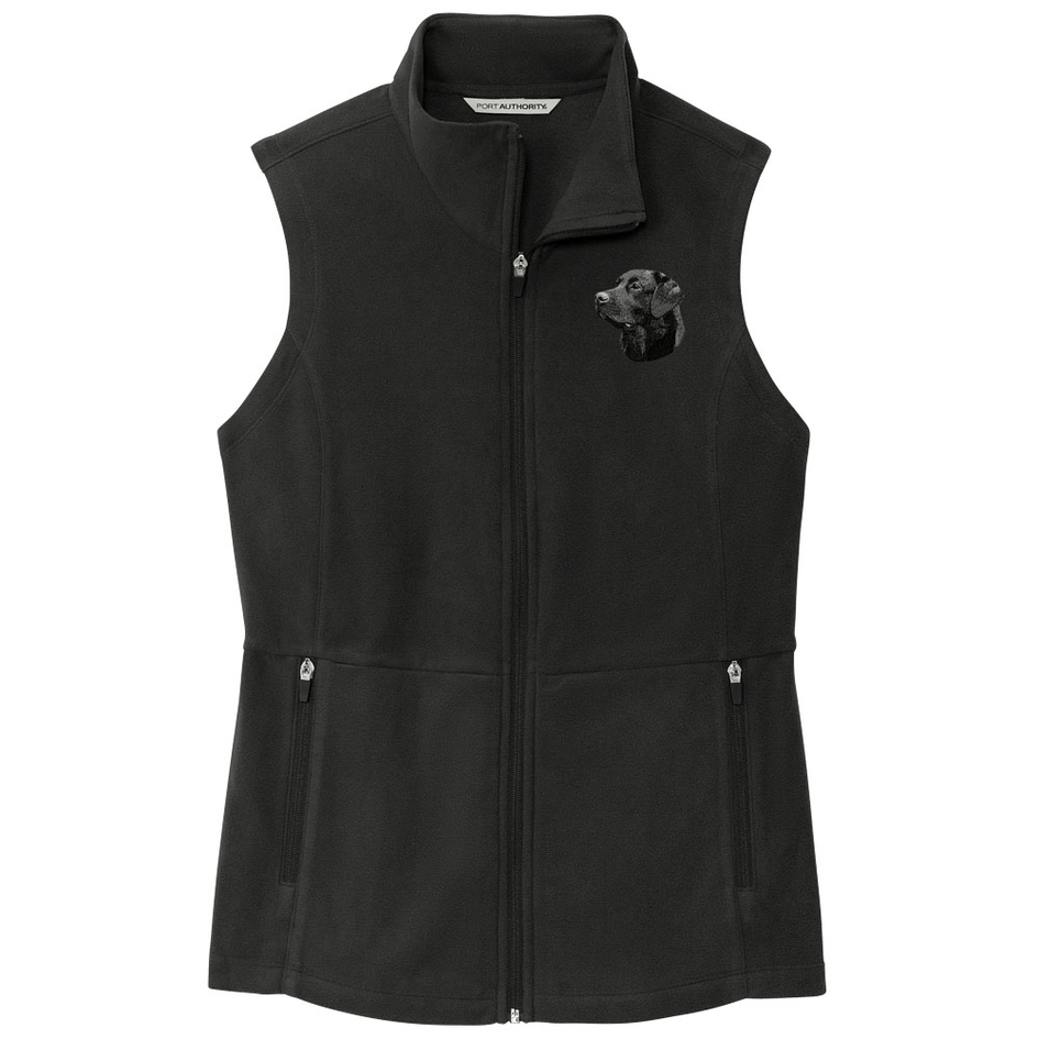 Labrador Retriever Embroidered Women's Fleece Vest