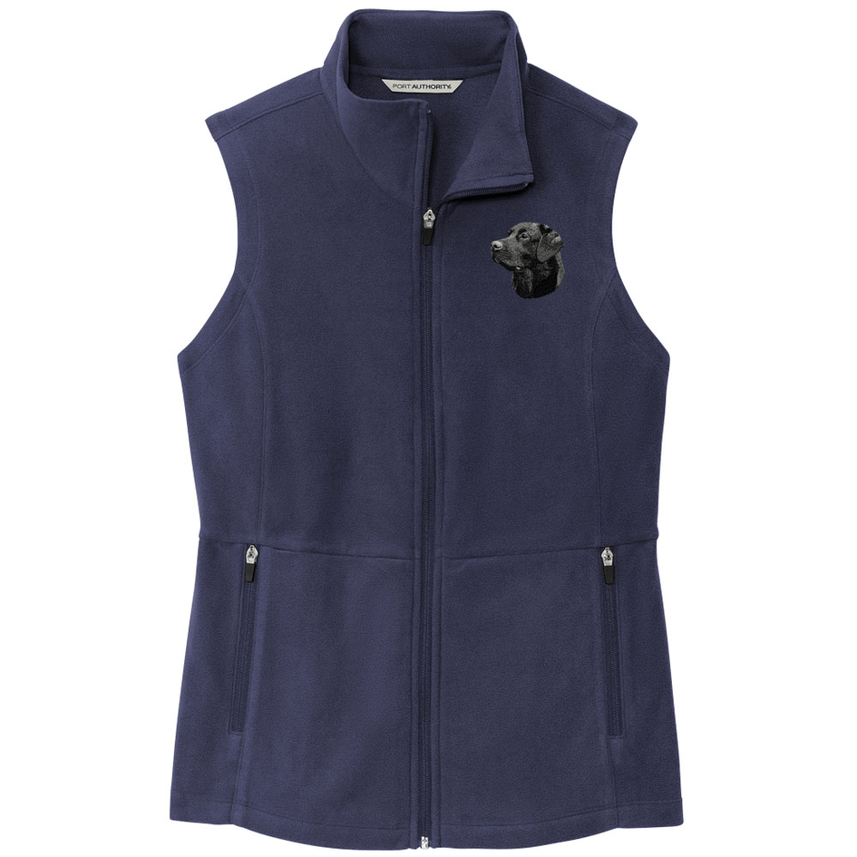 Labrador Retriever Embroidered Women's Fleece Vest