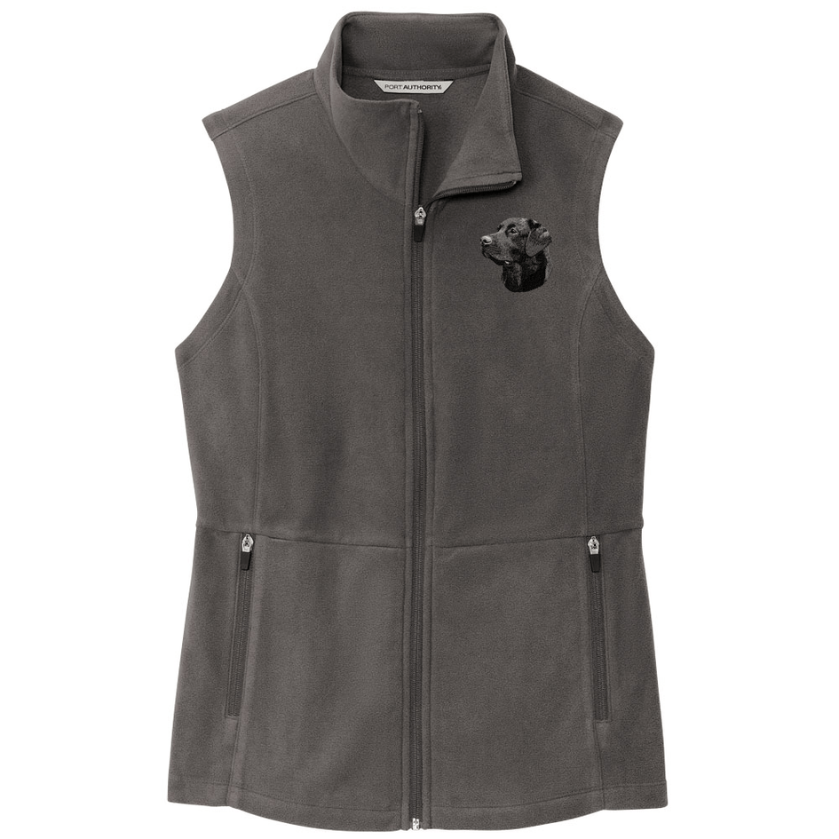 Labrador Retriever Embroidered Women's Fleece Vest