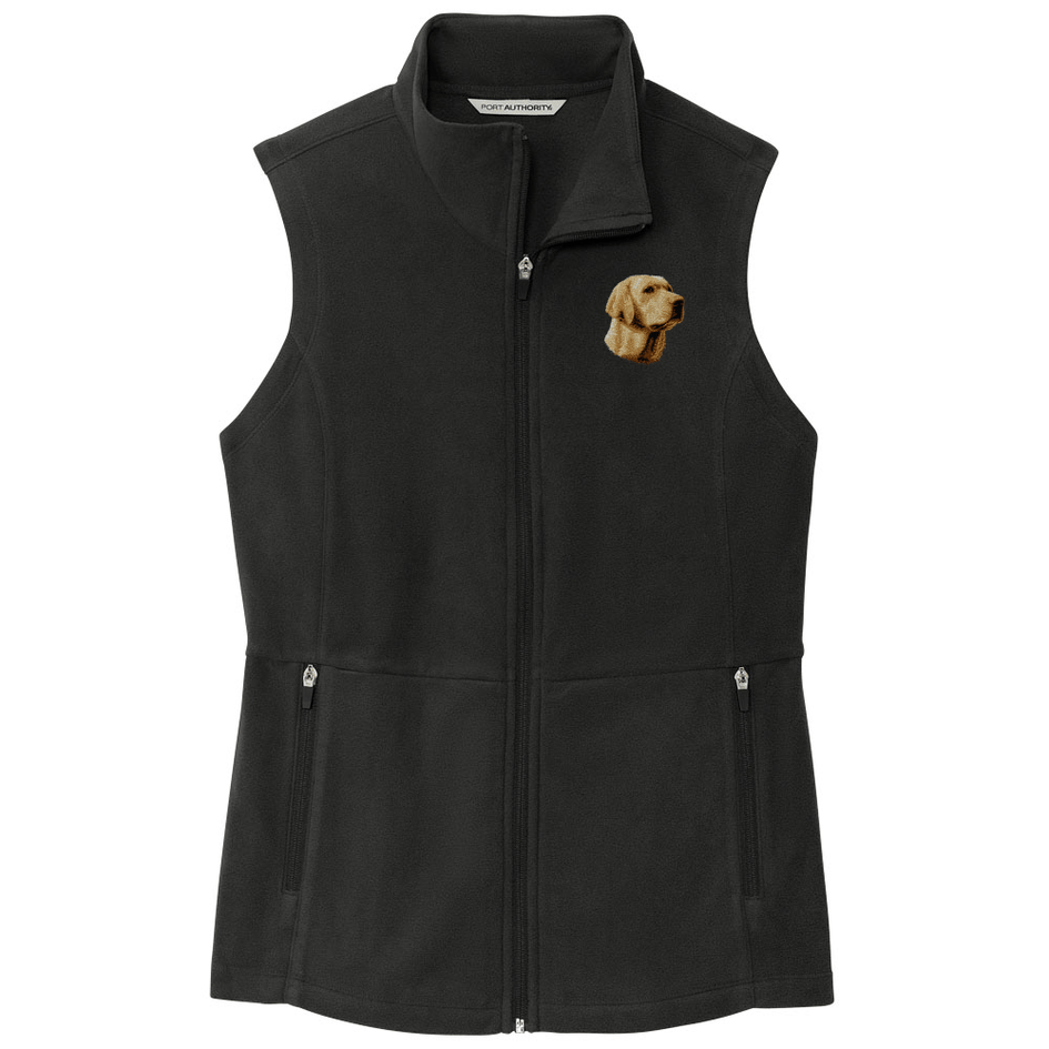 Labrador Retriever Embroidered Women's Fleece Vest