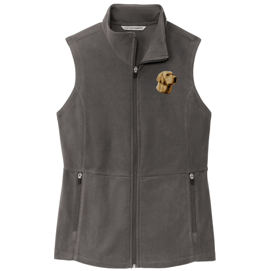 Labrador Retriever Embroidered Women's Fleece Vest