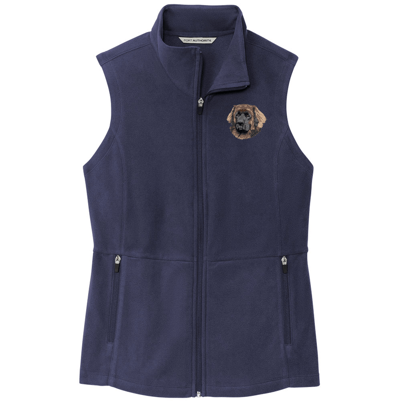 Leonberger Embroidered Women's Fleece Vest