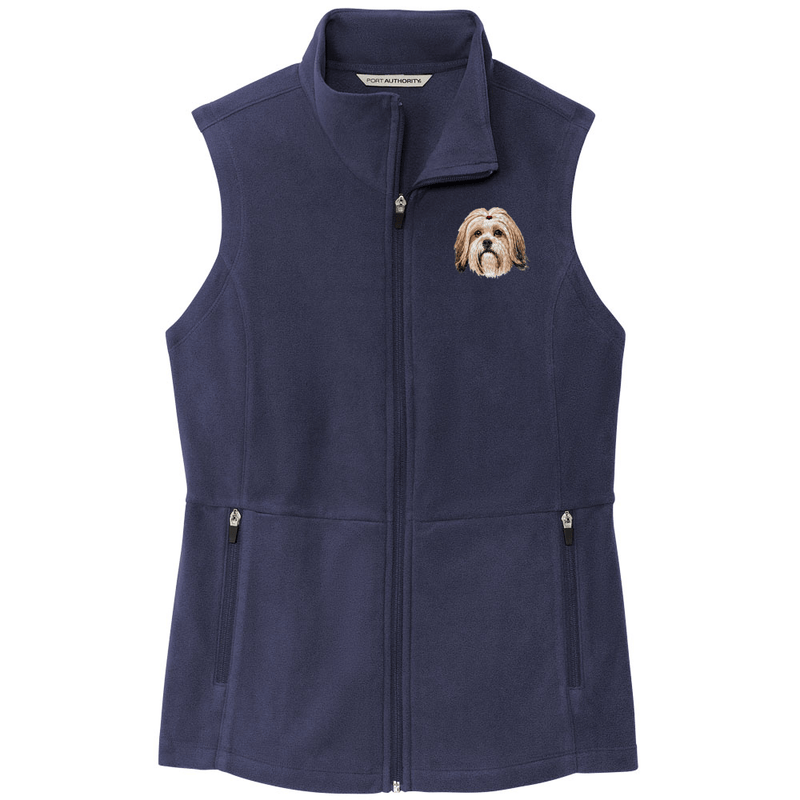 Lhasa Apso Embroidered Women's Fleece Vest