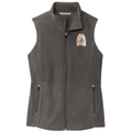 Maltese Embroidered Women's Fleece Vest