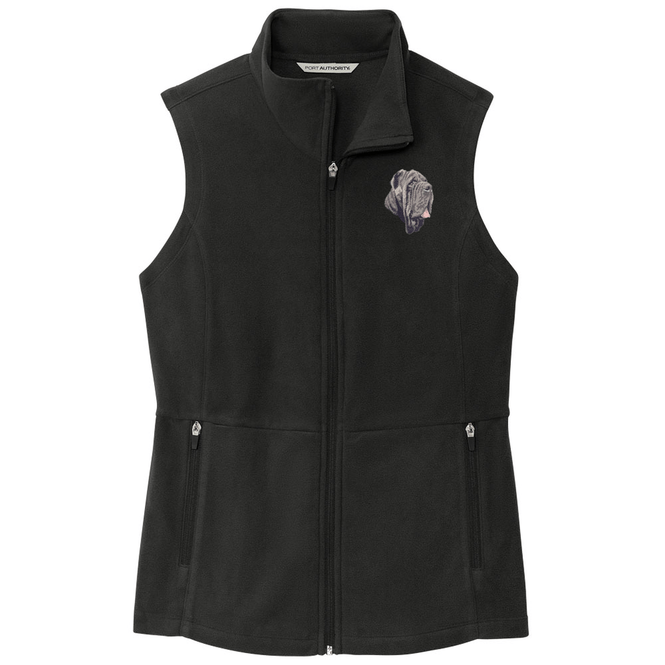 Neapolitan Mastiff Embroidered Women's Fleece Vest