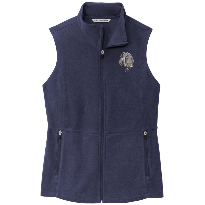 Neapolitan Mastiff Embroidered Women's Fleece Vest