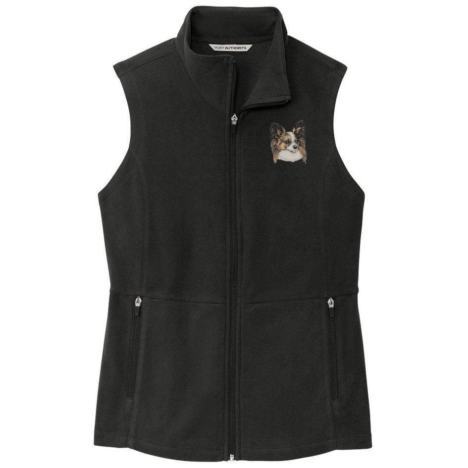 Papillon Embroidered Women's Fleece Vest