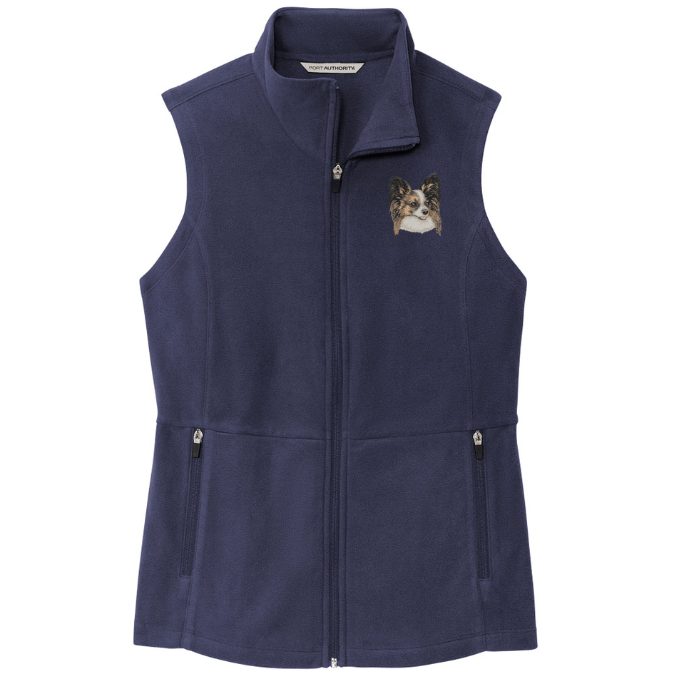 Papillon Embroidered Women's Fleece Vest
