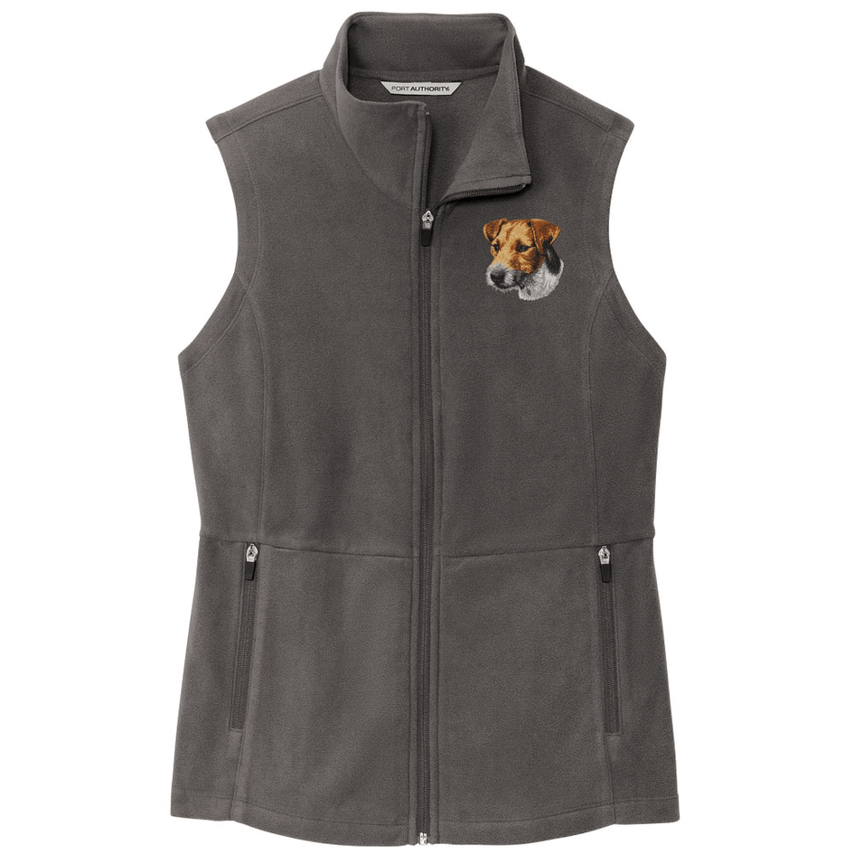Parson Russell Terrier Embroidered Women's Fleece Vest