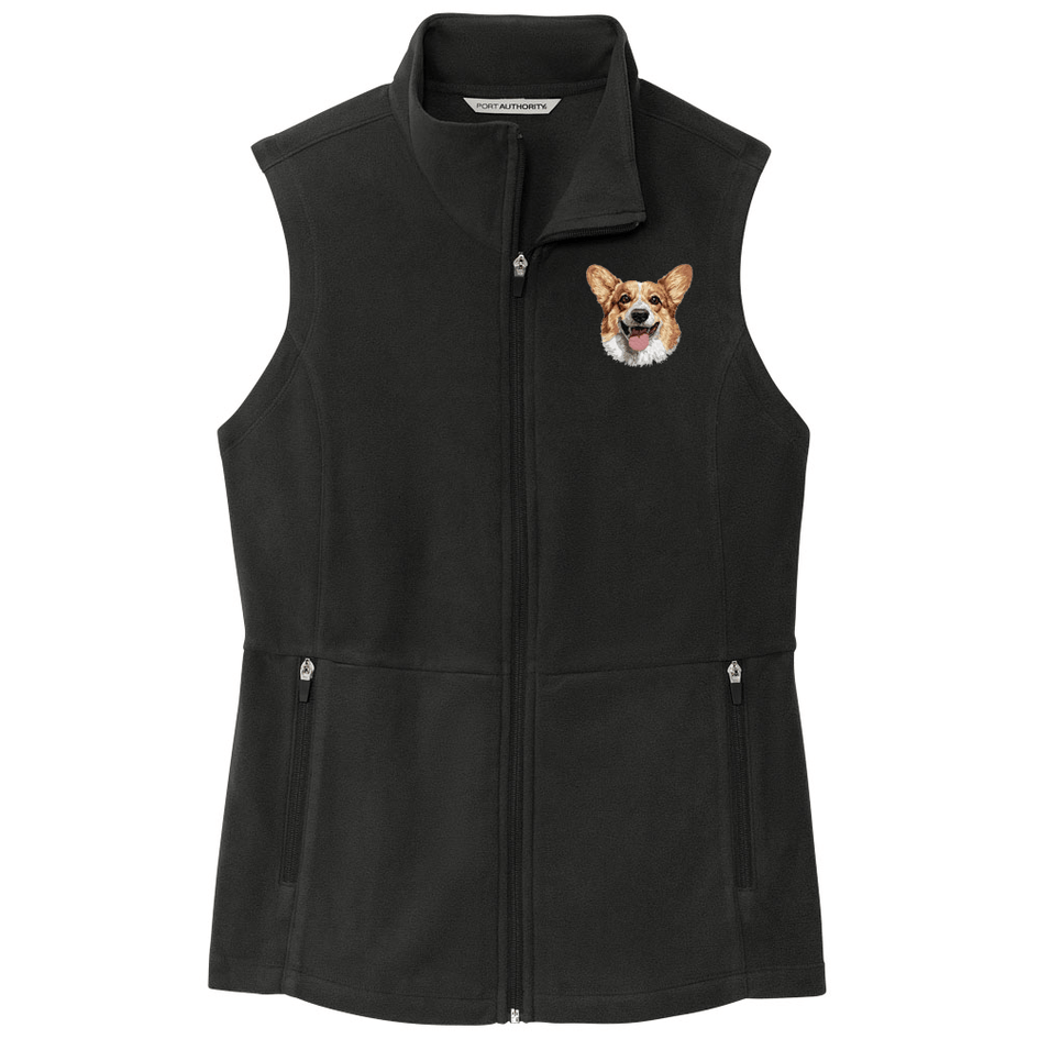 Pembroke Welsh Corgi Embroidered Women's Fleece Vest